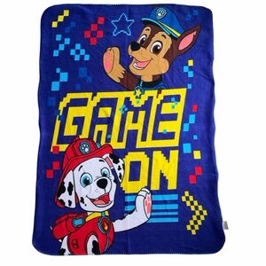 Nickelodeon Paw Patrol Kids Throw Blanket Soft Fleece Chase and Marshall